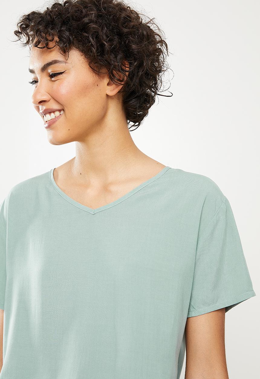 dailyfriday - Sleep top & wide leg pants - sage print