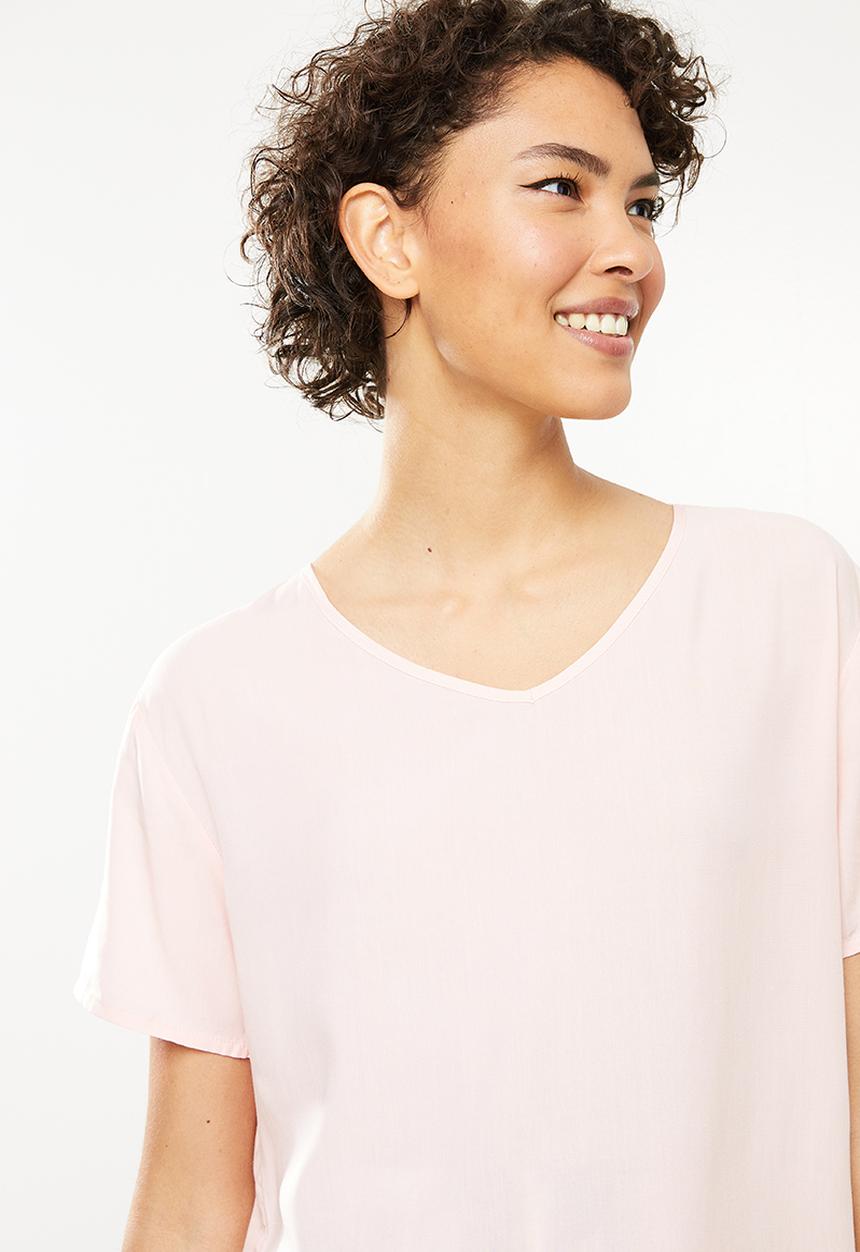 dailyfriday - Sleep top & wide leg pants - dusty pink