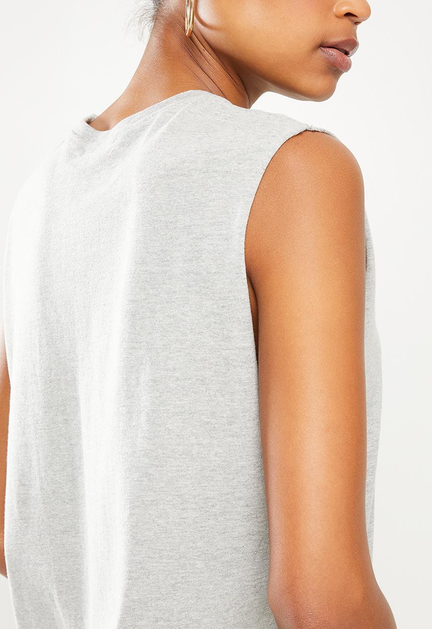 Missguided - Basic vest dress - grey 