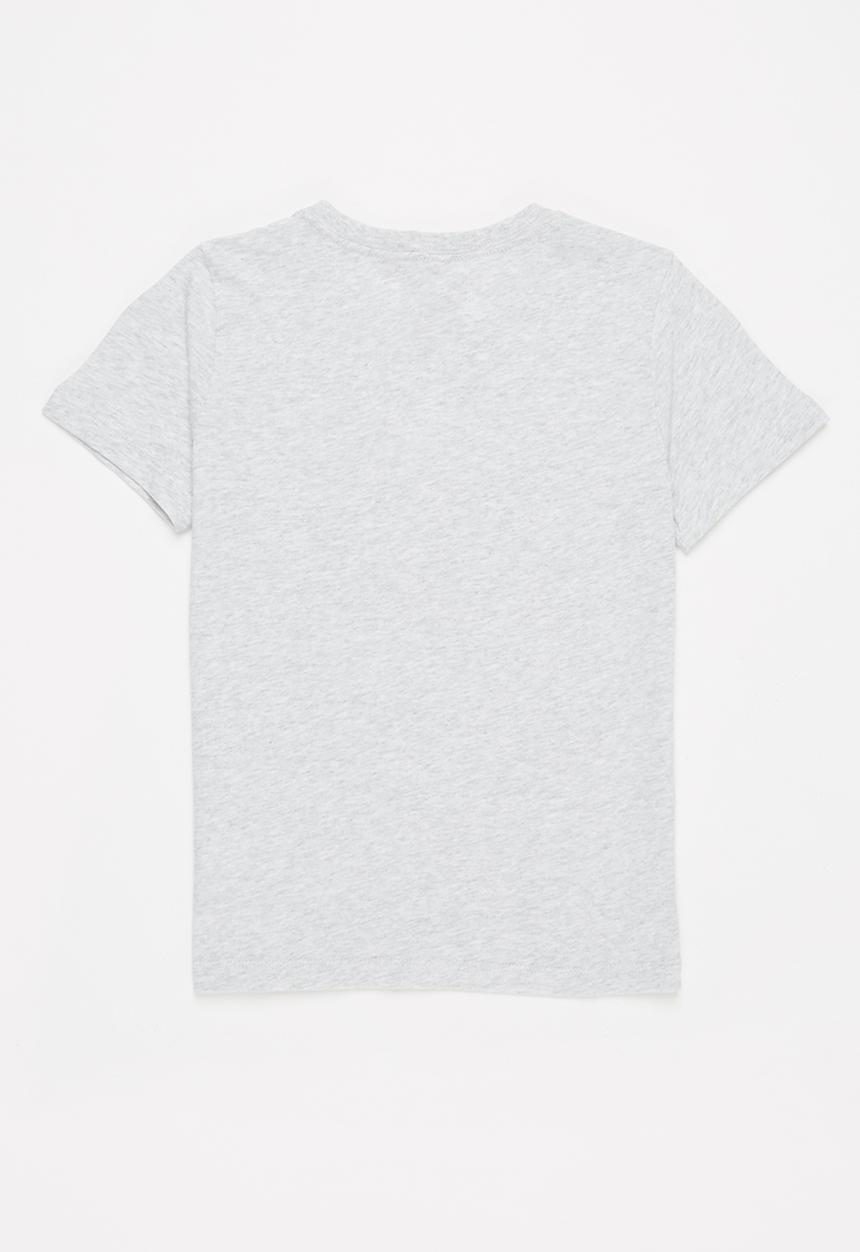 adidas Performance - G bl tee - light grey heather/clear pink