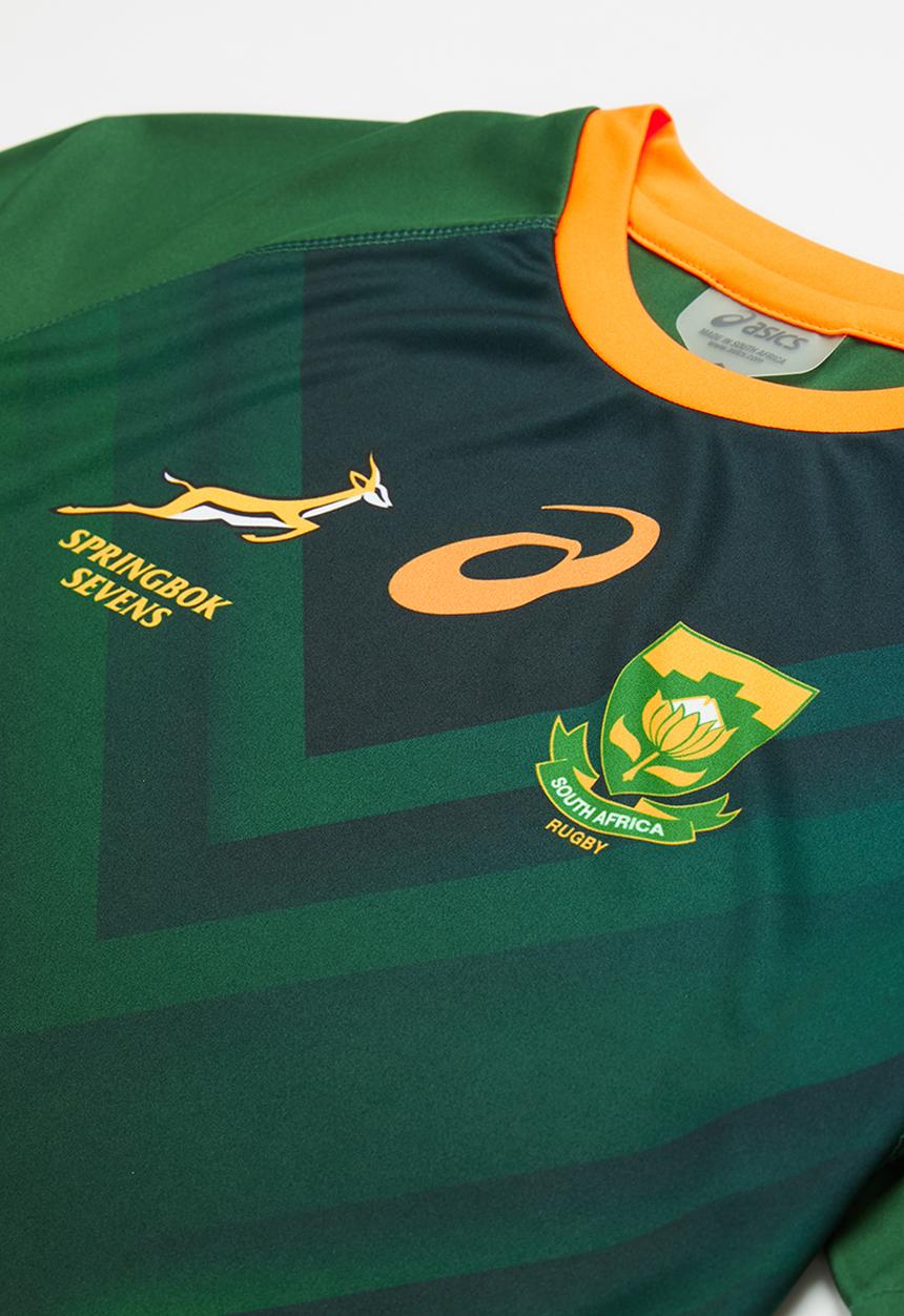 ASICS - SPRINGBOK 7s home fan tee - oak green