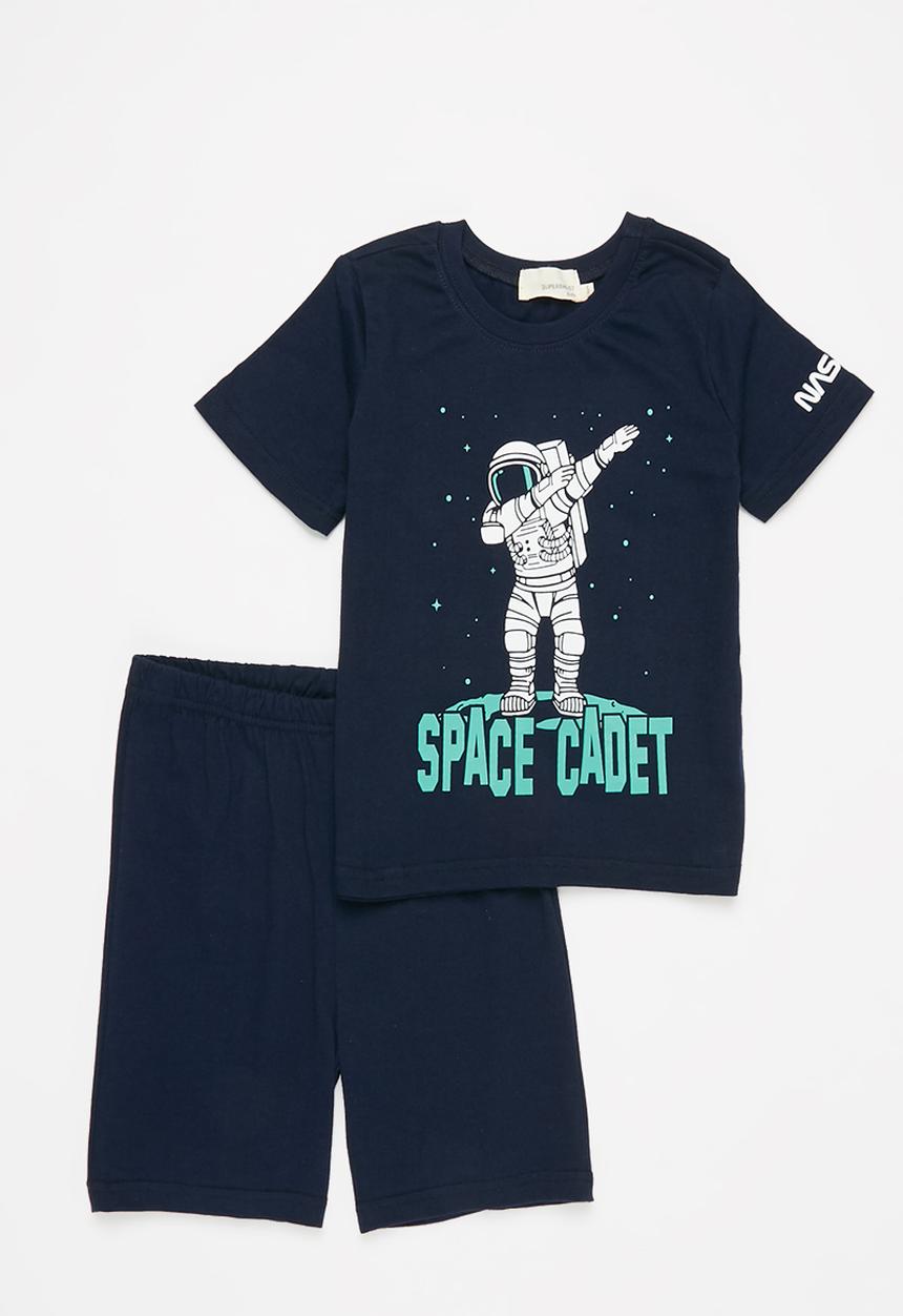 Superbalist Kids - NASA tee & shorts pj set - navy 