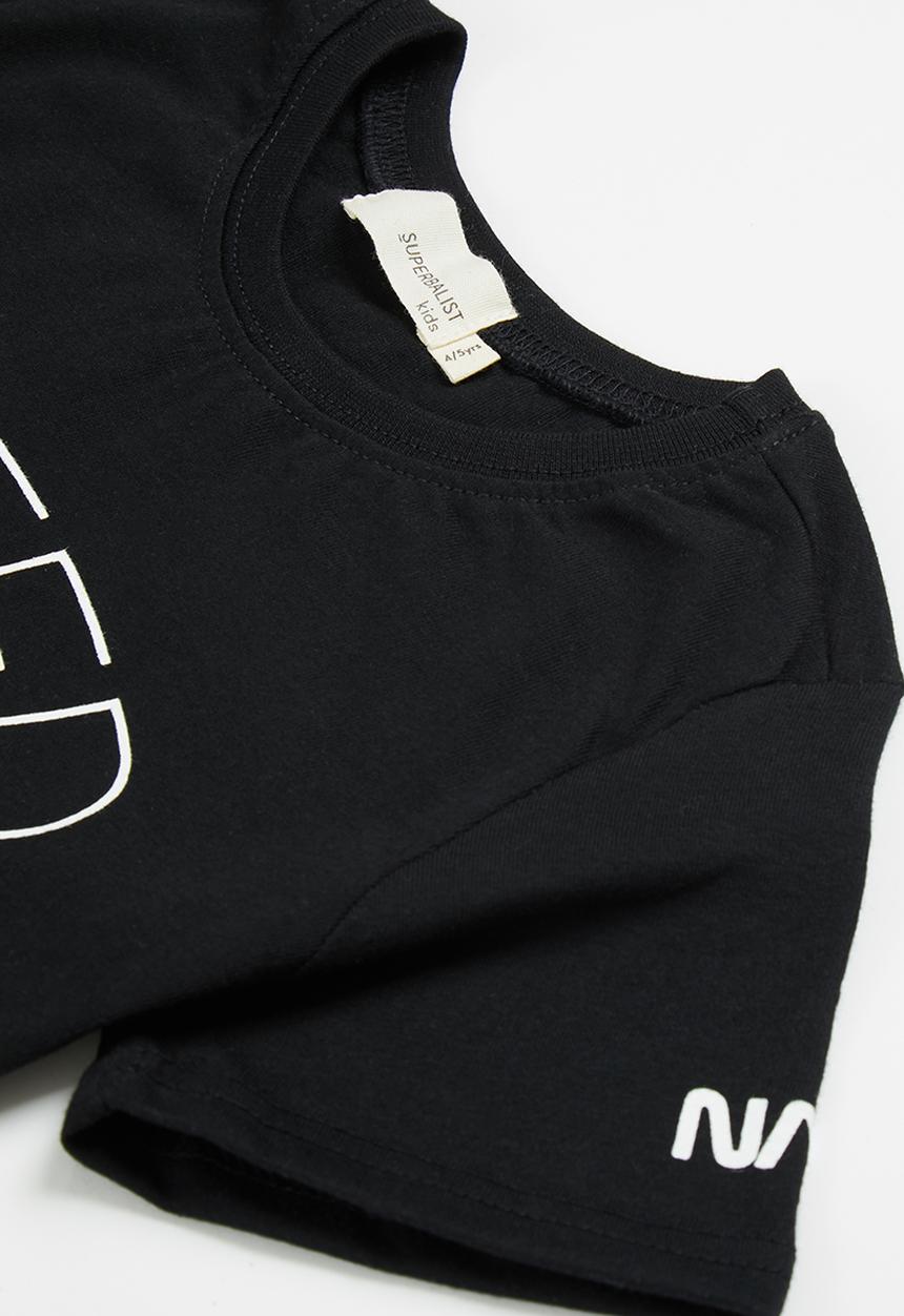 Superbalist Kids - NASA tee & shorts pj set - black
