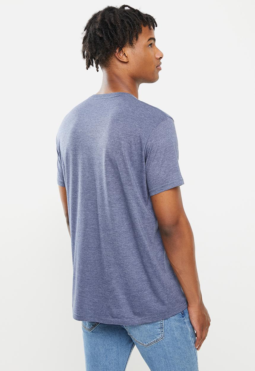 Quiksilver - Corp logo short sleeve - insignia blue heather