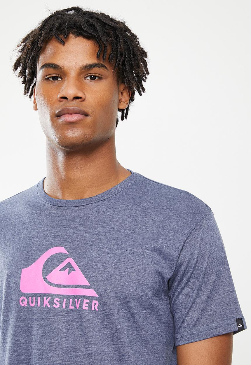 Quiksilver - Corp logo short sleeve - insignia blue heather
