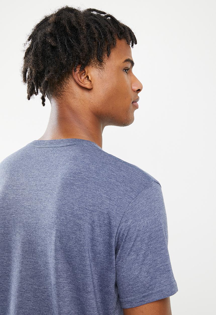 Quiksilver - Corp logo short sleeve - insignia blue heather