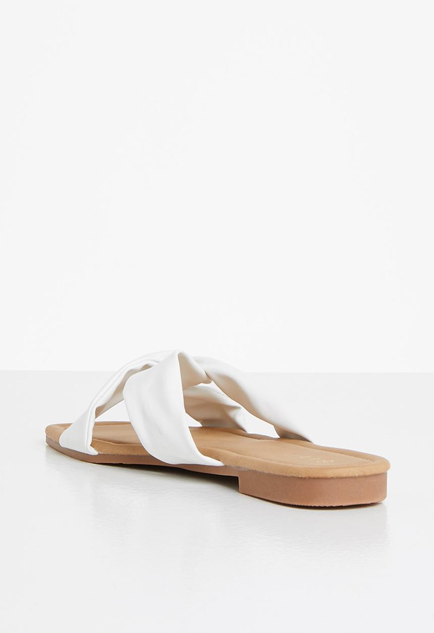 edit - Taren slip on sandal - white