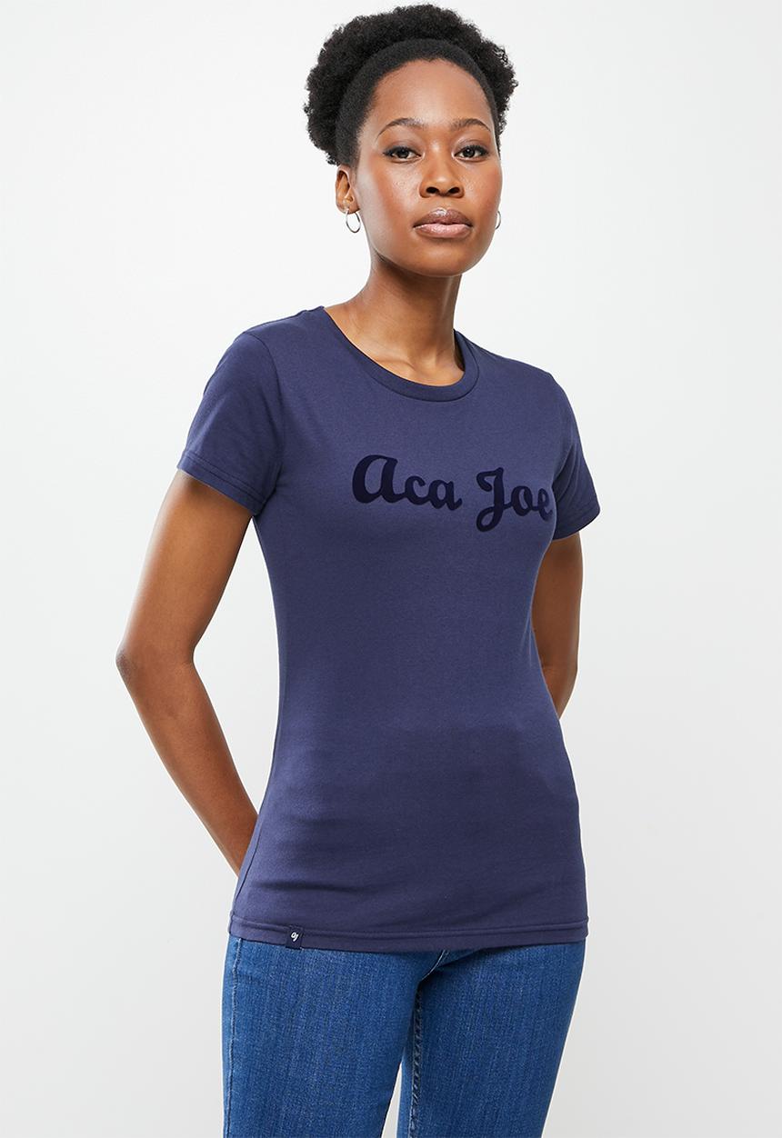 Aca Joe - Classic crew neck short sleeve - navy