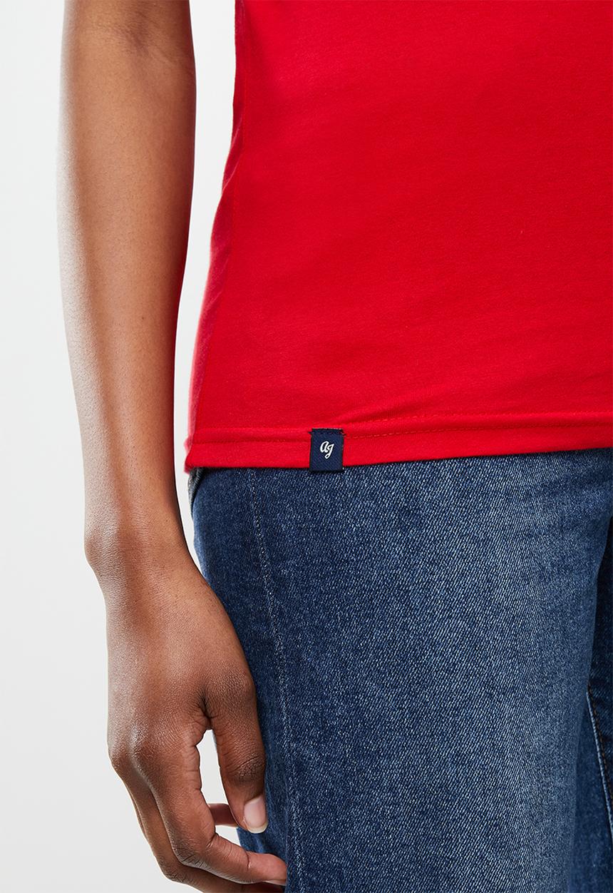 Aca Joe - Classic crew neck short sleeve - red