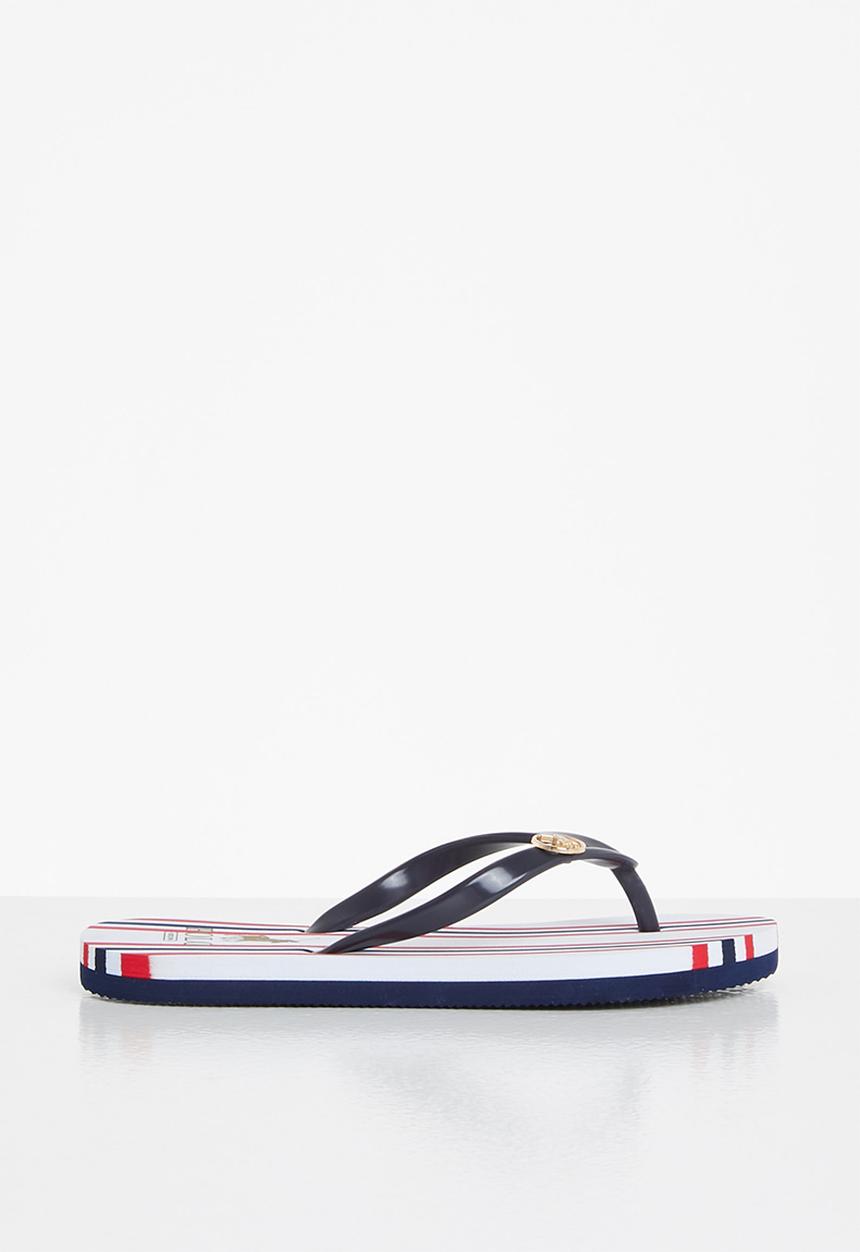 POLO - Girls charlize nautical stripe flip flop - multi 