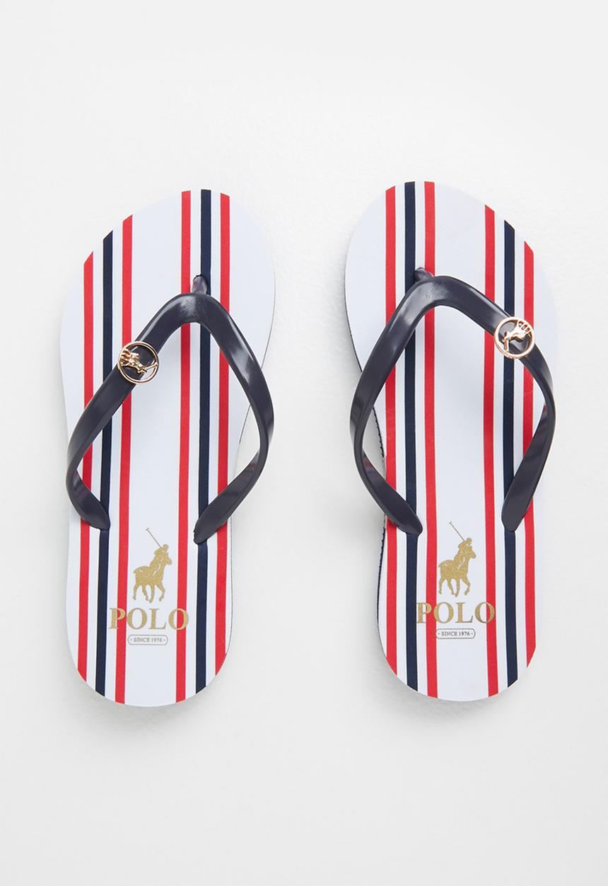 POLO - Girls charlize nautical stripe flip flop - multi 