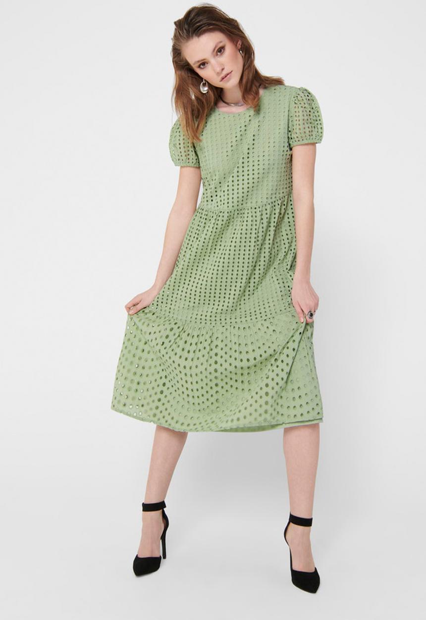 ONLY - Sannie short sleeve calf dress - desert sage