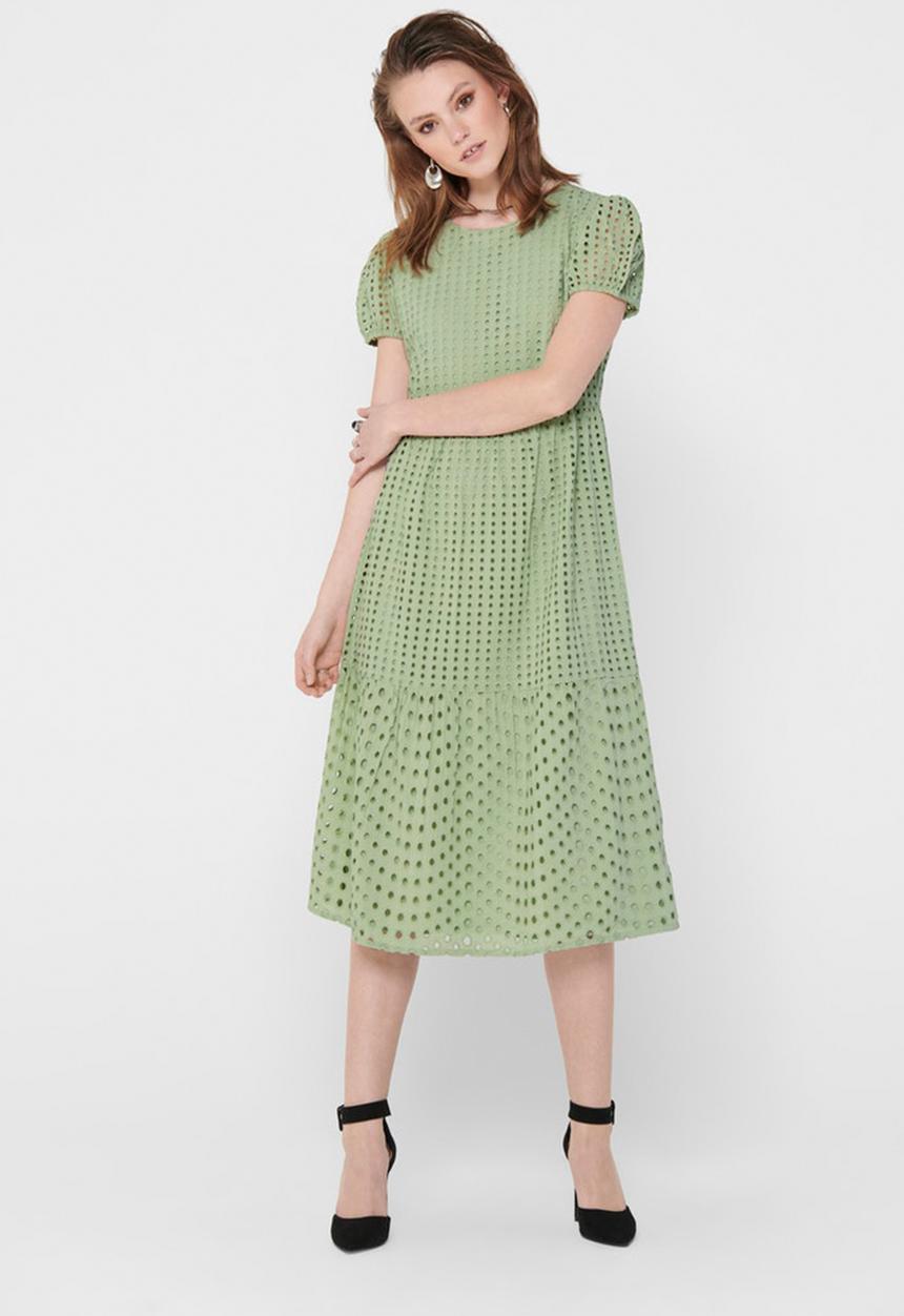 ONLY - Sannie short sleeve calf dress - desert sage