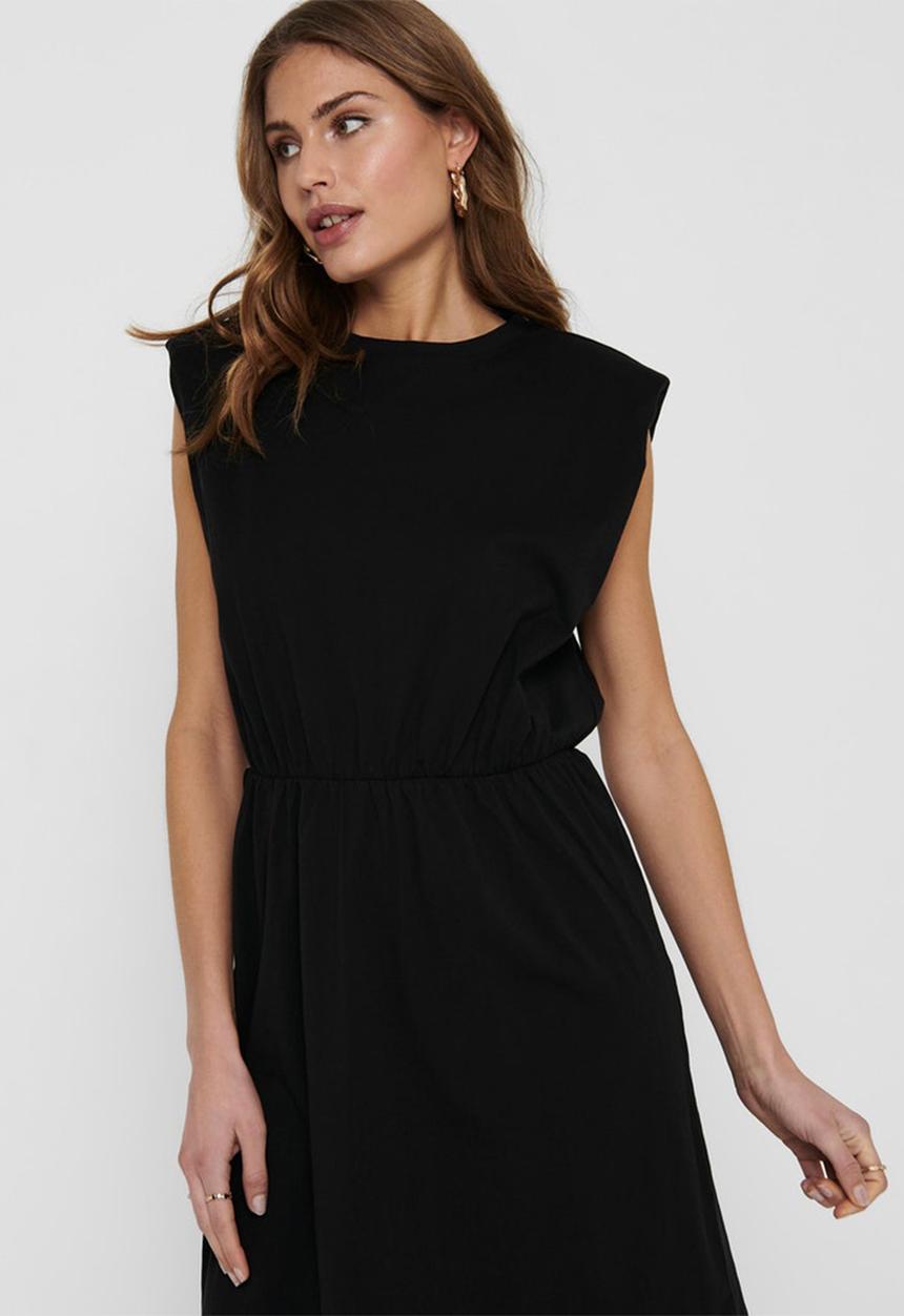 ONLY - Jen life sleeveless shoulder dress - black