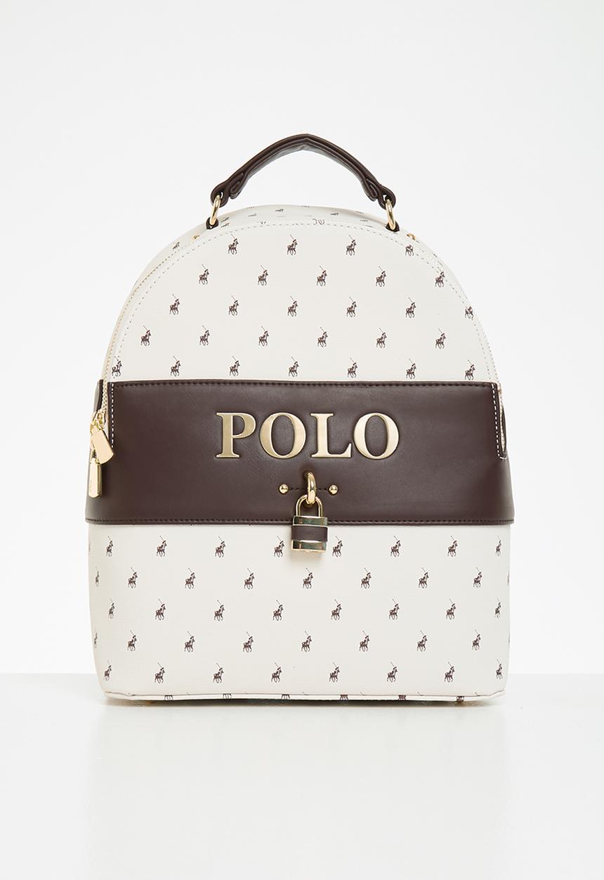 POLO - Polo canterbury backpack - cream & brown 