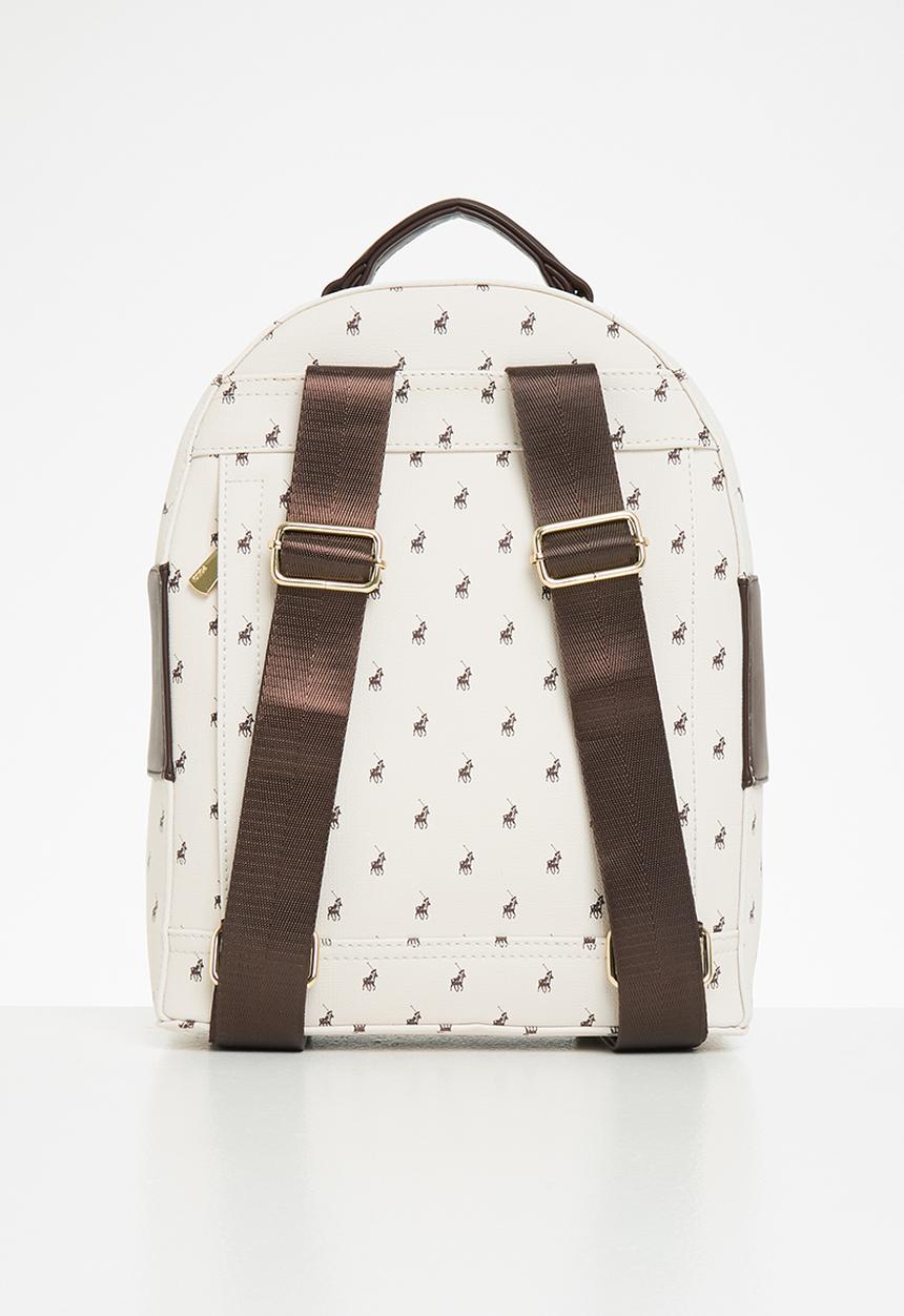 POLO - Polo canterbury backpack - cream & brown 