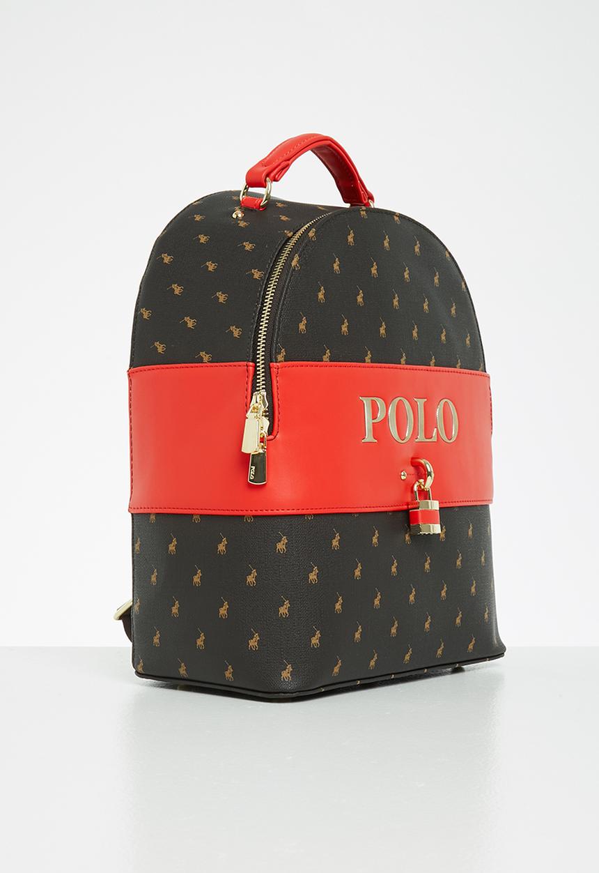 POLO - Polo canterbury backpack - brown & red