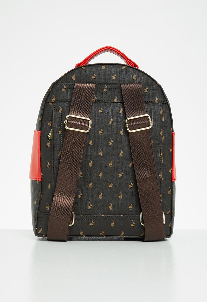 POLO - Polo canterbury backpack - brown & red