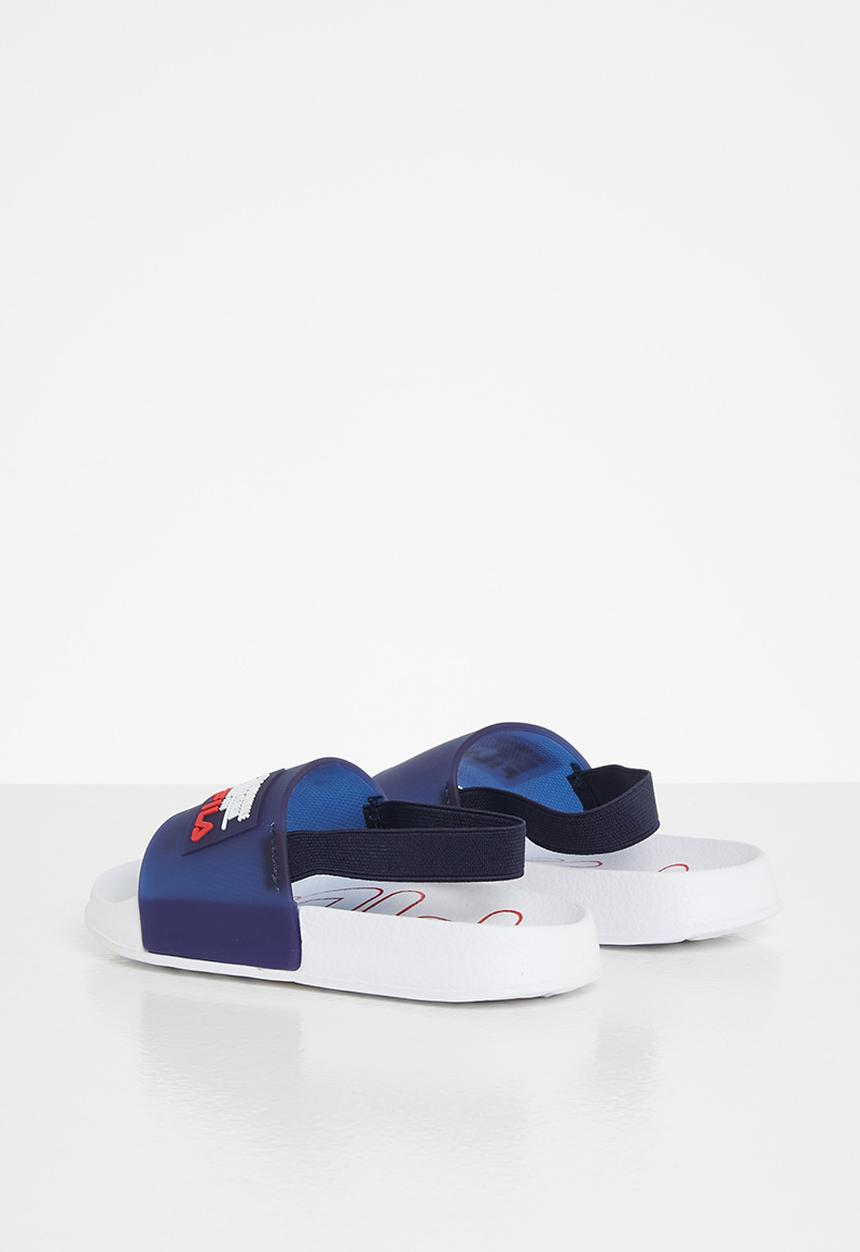 FILA - Camps slide - white & navy 