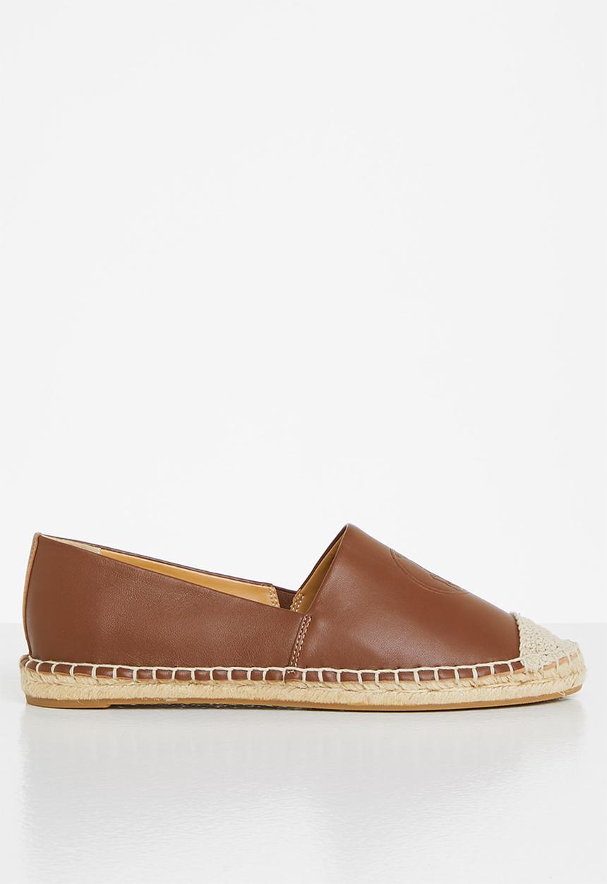 POLO - Fatima embossed leather espadrille - tan