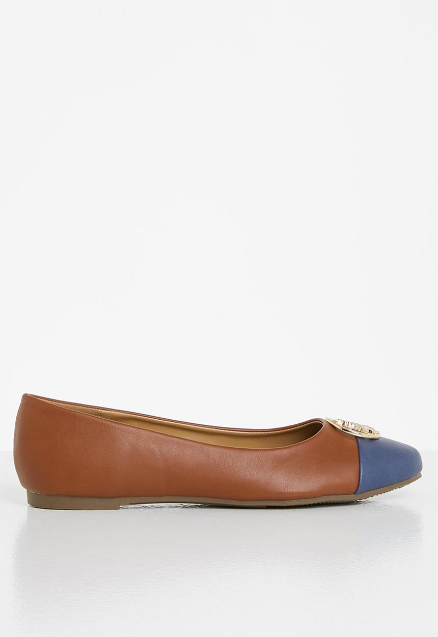 POLO - Bianca metal pony pump - tan