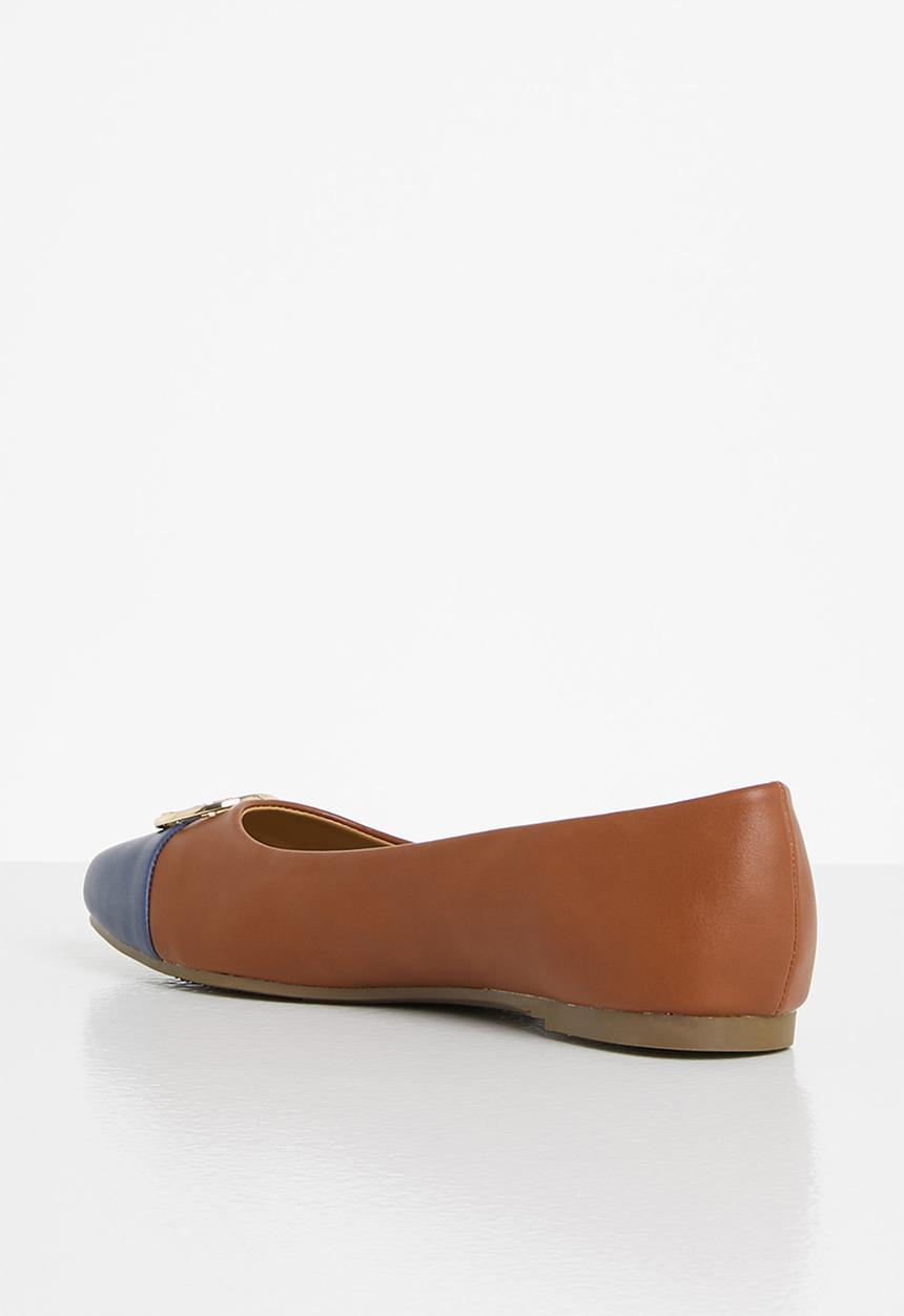 POLO - Bianca metal pony pump - tan