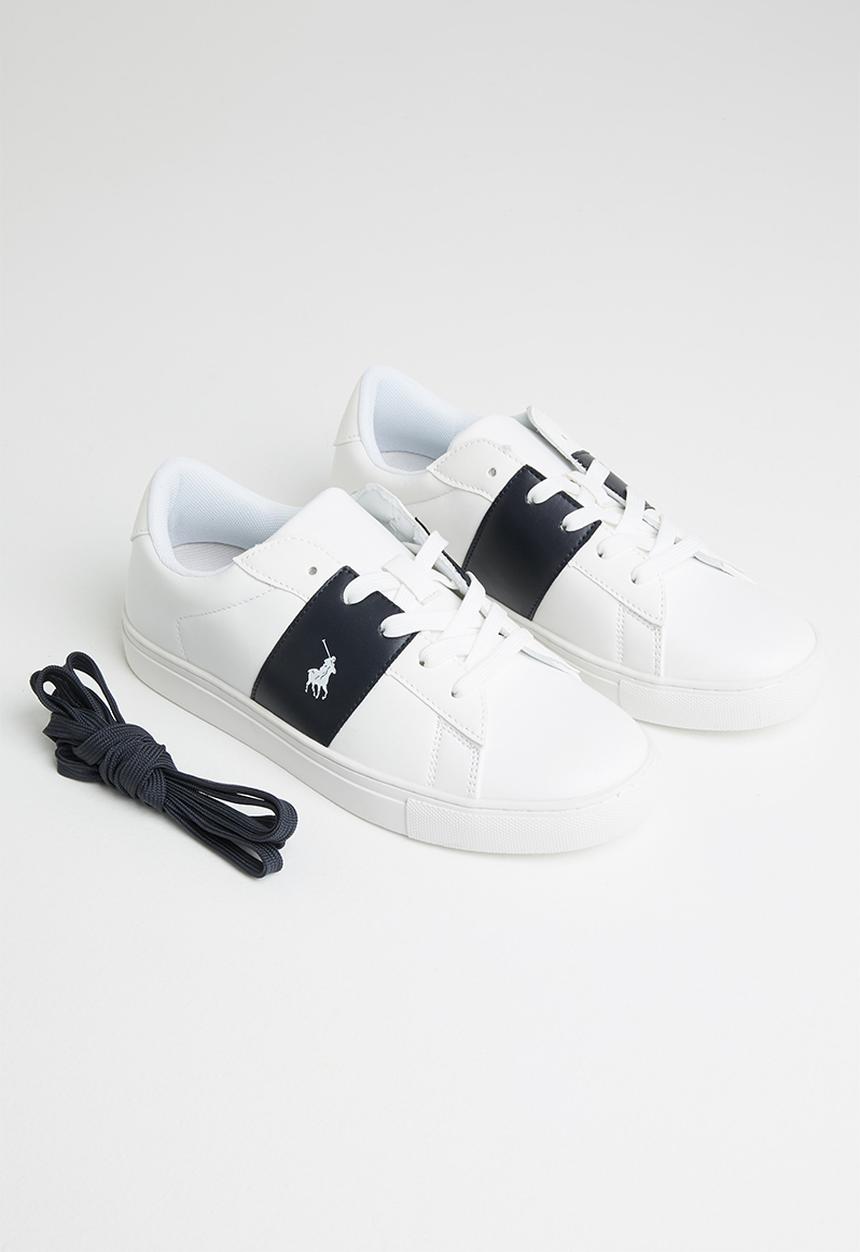 POLO - Jade side flash sneaker - white & navy