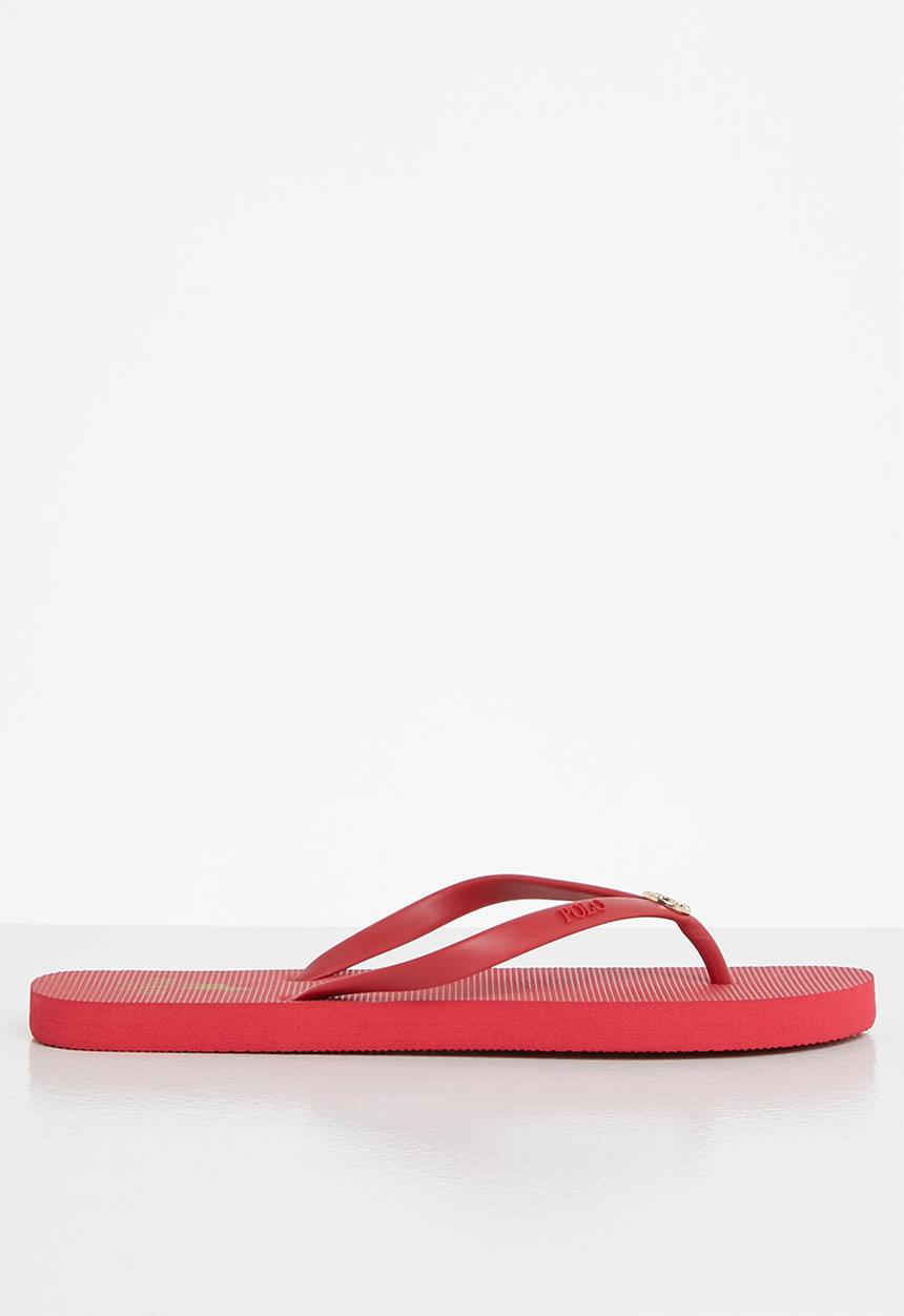 POLO - Gugu medallion flip flop - red