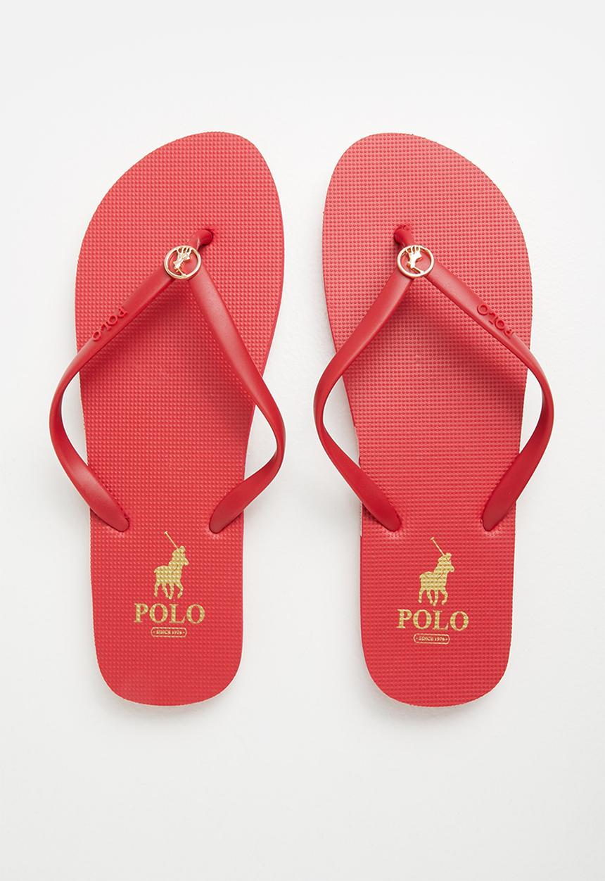 POLO - Gugu medallion flip flop - red
