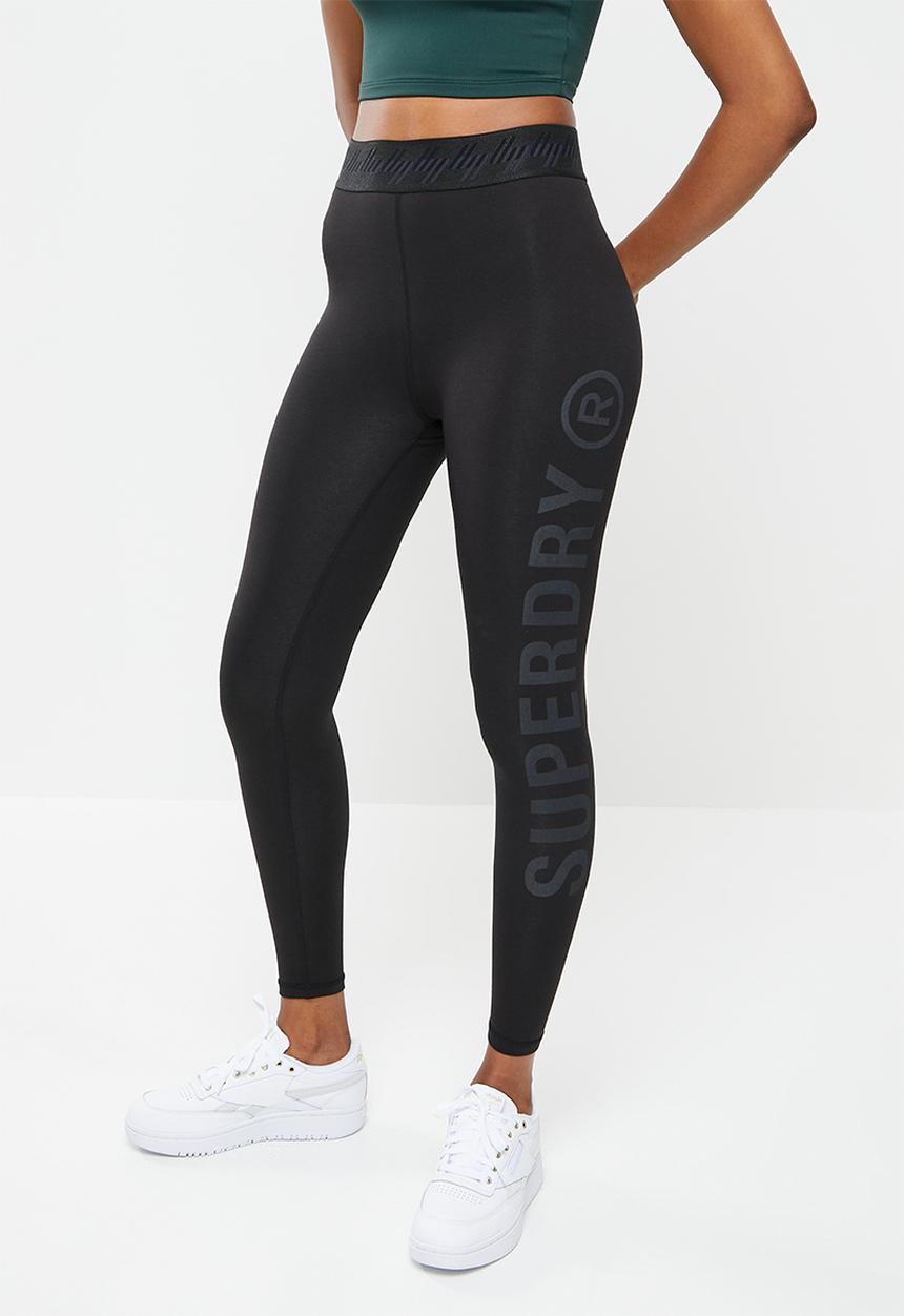 Superdry. - Superdry sports leggings - black