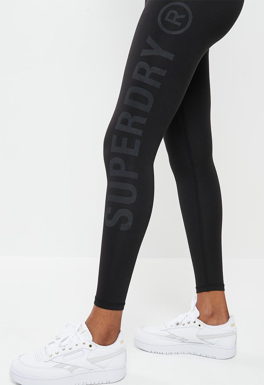 Superdry. - Superdry sports leggings - black
