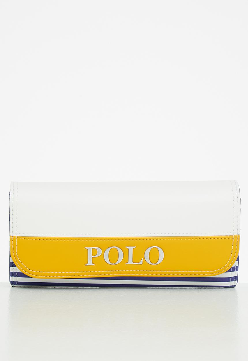 POLO - Resort clutch purse - yellow & blue