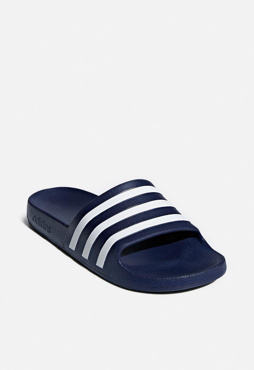 adidas Originals - Adilette aqua - dark blue/ftwr white