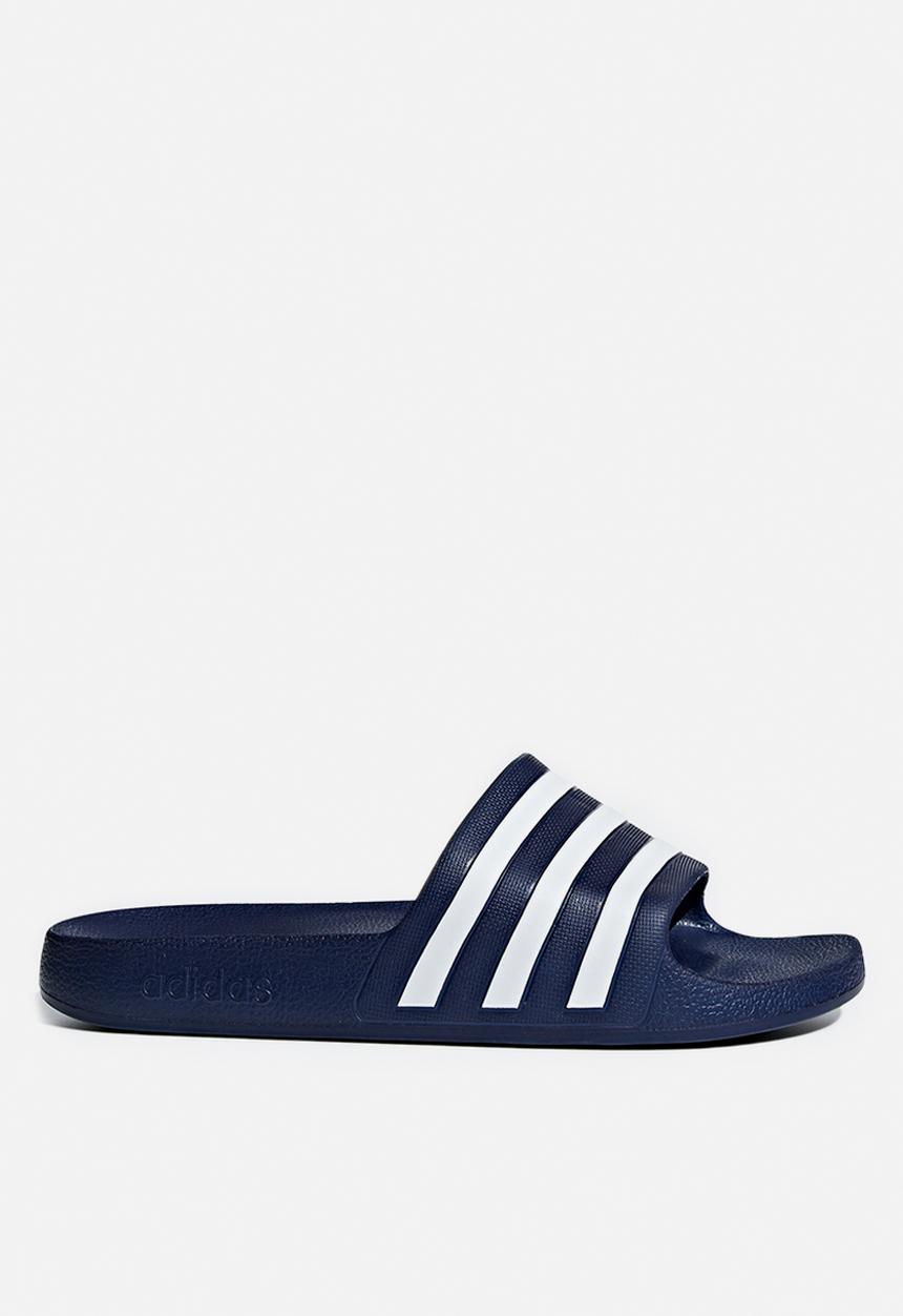 adidas Originals - Adilette aqua - dark blue/ftwr white