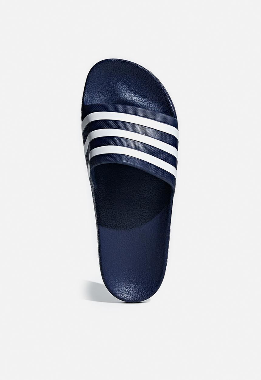 adidas Originals - Adilette aqua - dark blue/ftwr white