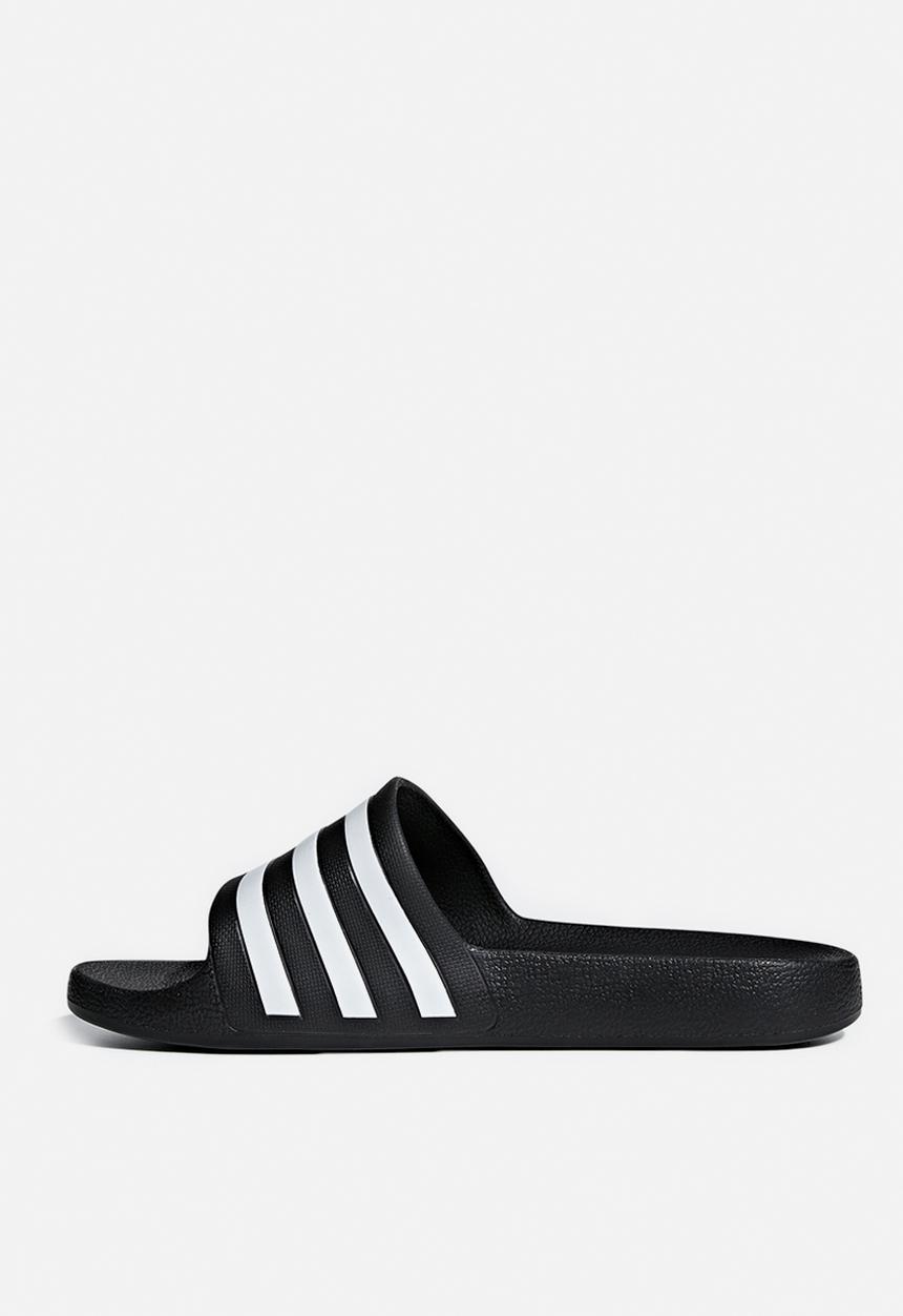 adidas Originals - Adilette aqua - core black/ftwr white