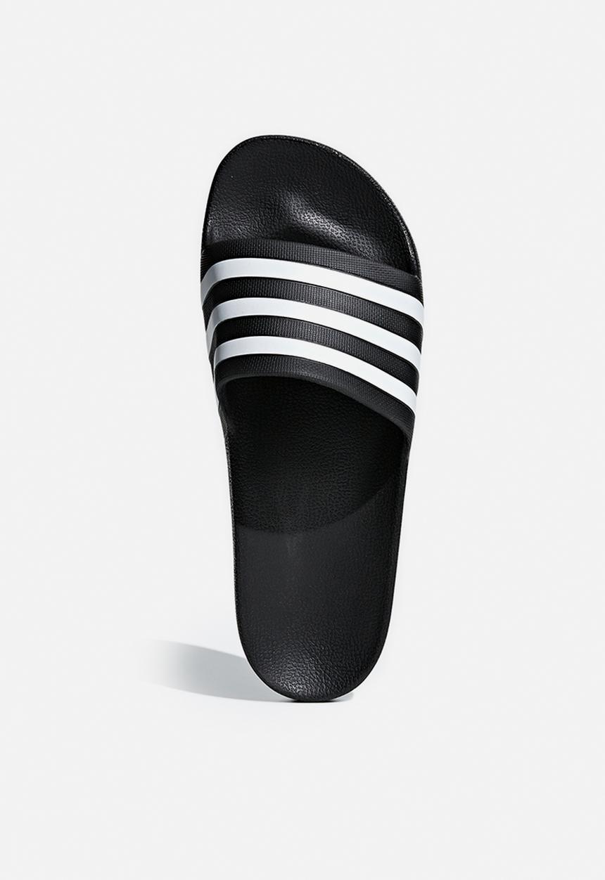 adidas Originals - Adilette aqua - core black/ftwr white