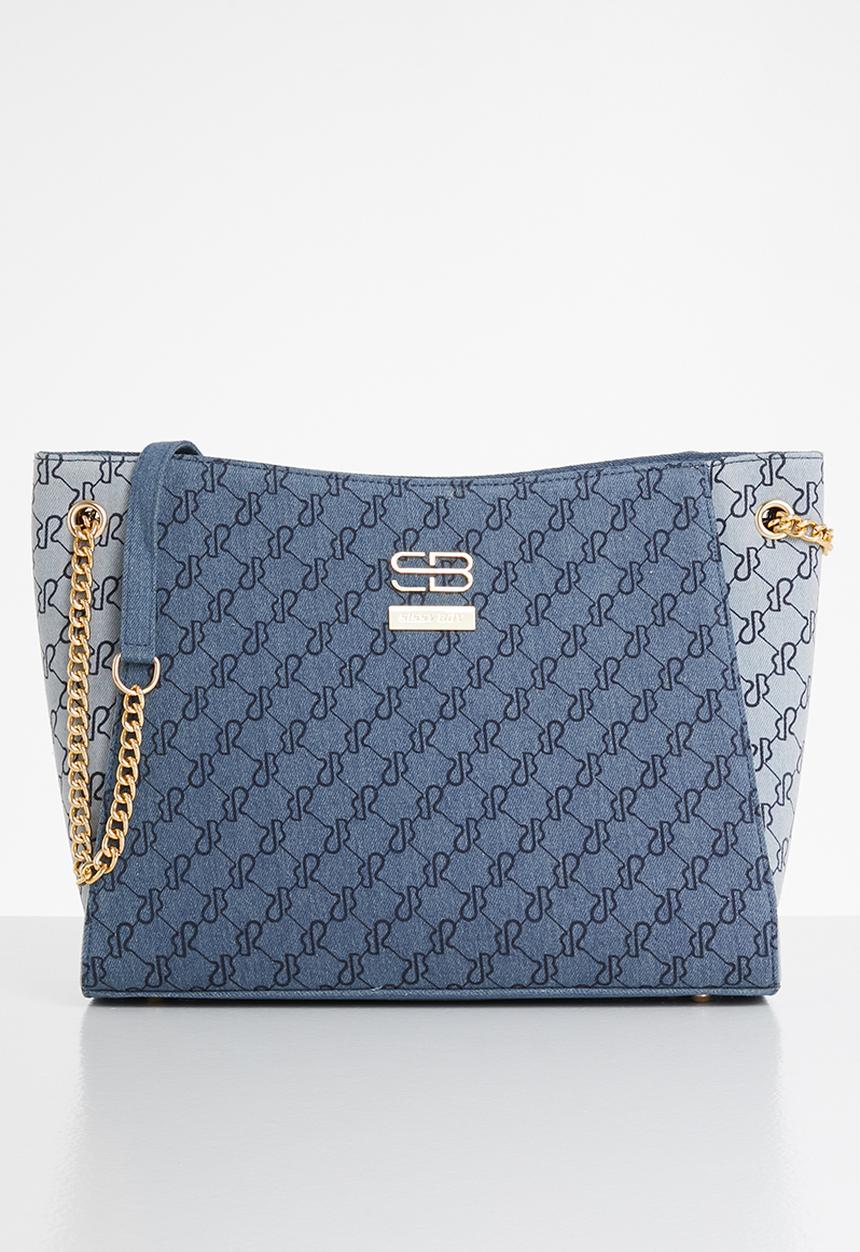 SISSY BOY - All over sb denim shopper - blue 