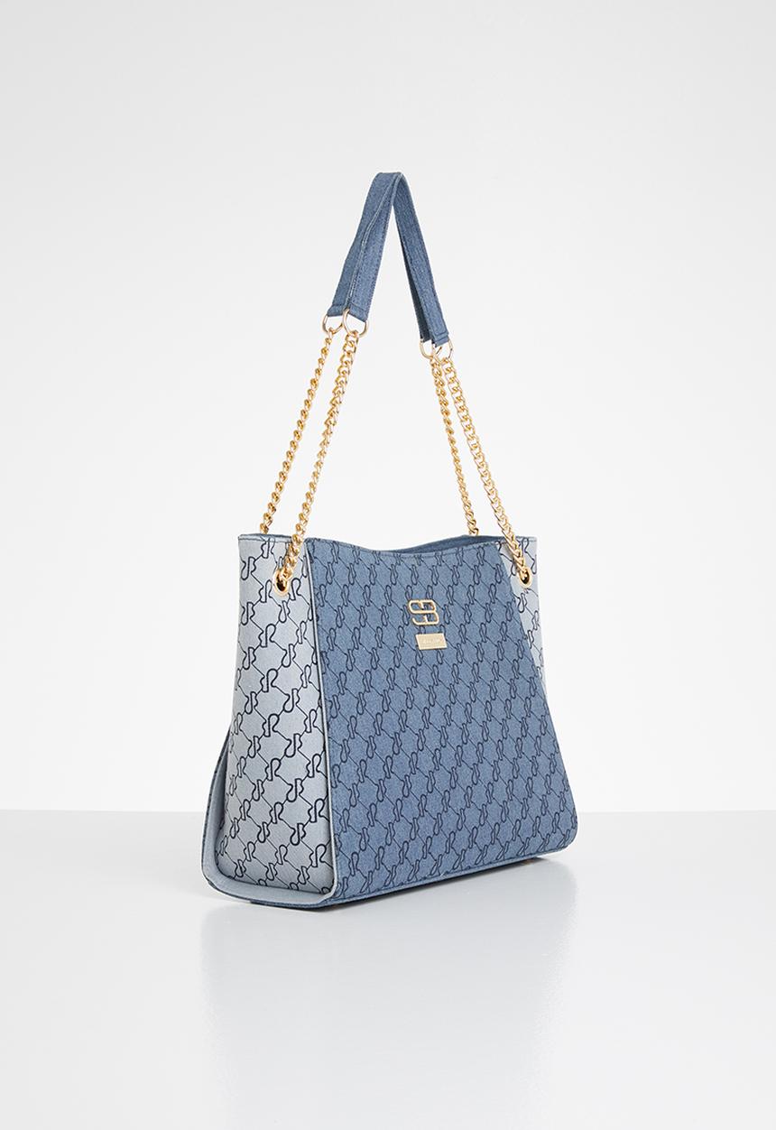 SISSY BOY - All over sb denim shopper - blue 