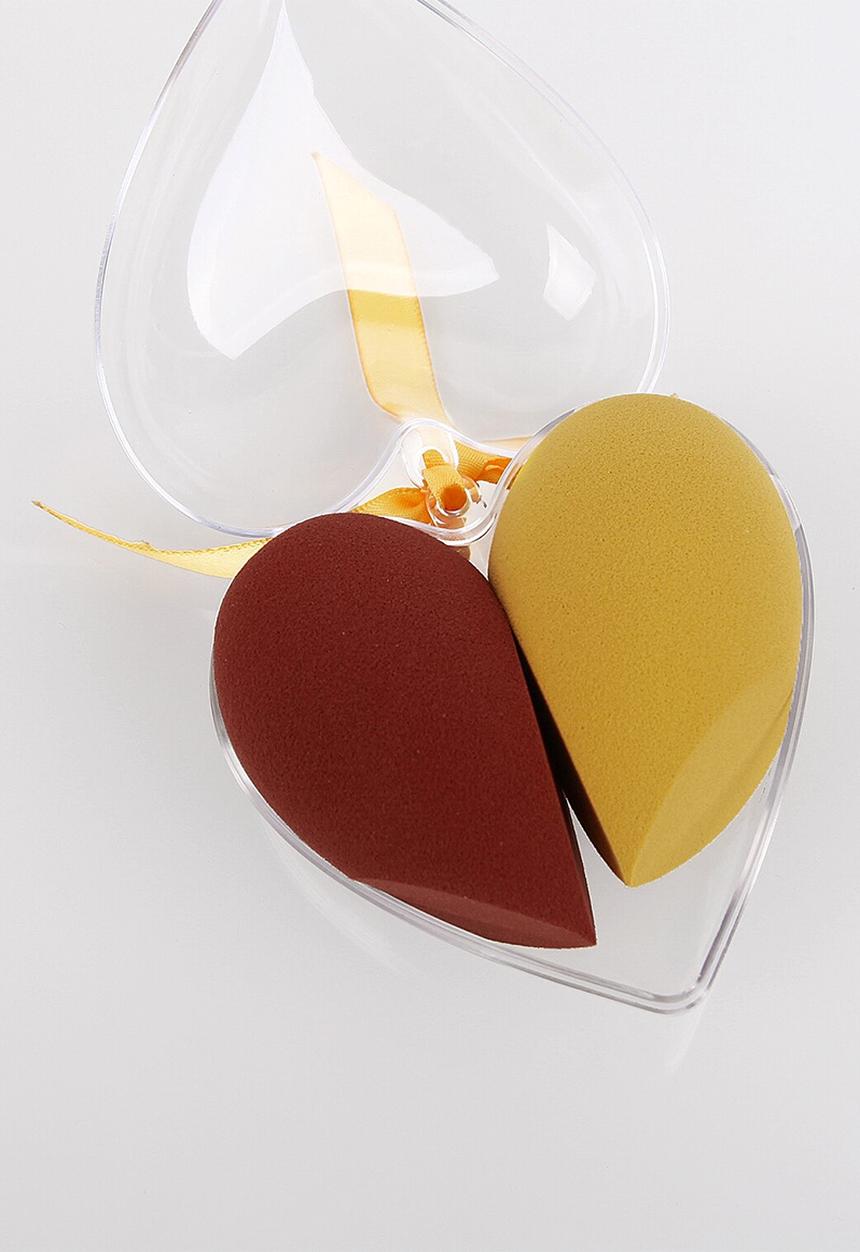 Glam Beauty - Makeup Blender 2 Pack - Yellow & Burgandy