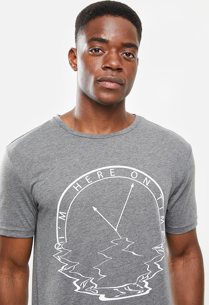 Trendyol - Tom printed short sleeve tee - anthracite