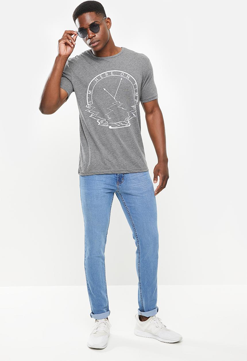 Trendyol - Tom printed short sleeve tee - anthracite