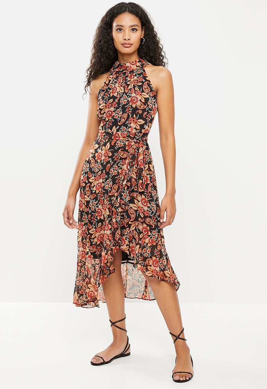 Stella Morgan - Printed asymmetric dress - multi 