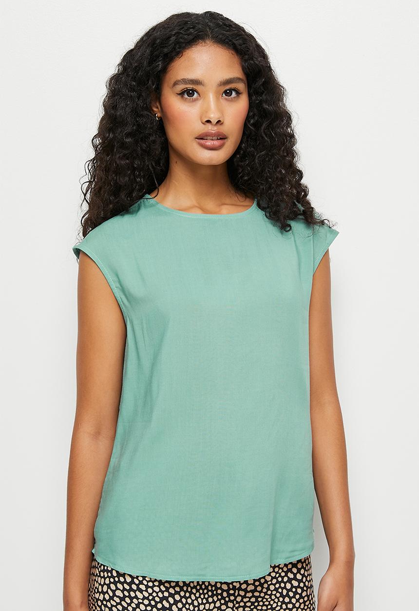 edit - Basic woven shell - green