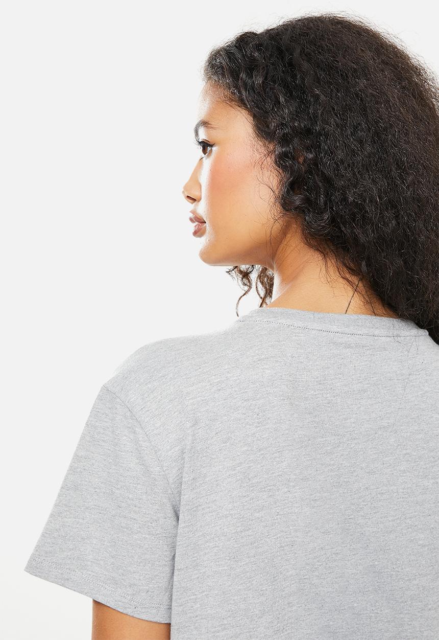 POLO - Clarissa short sleeve logo T-shirt - grey melange