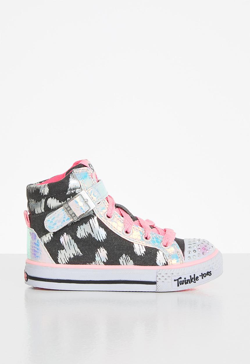 Skechers - Shuffles- rockstar love - black pink