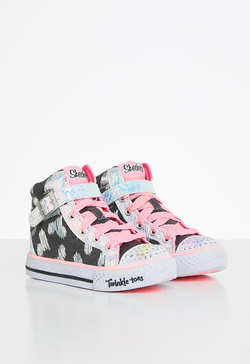 Skechers - Shuffles- rockstar love - black pink