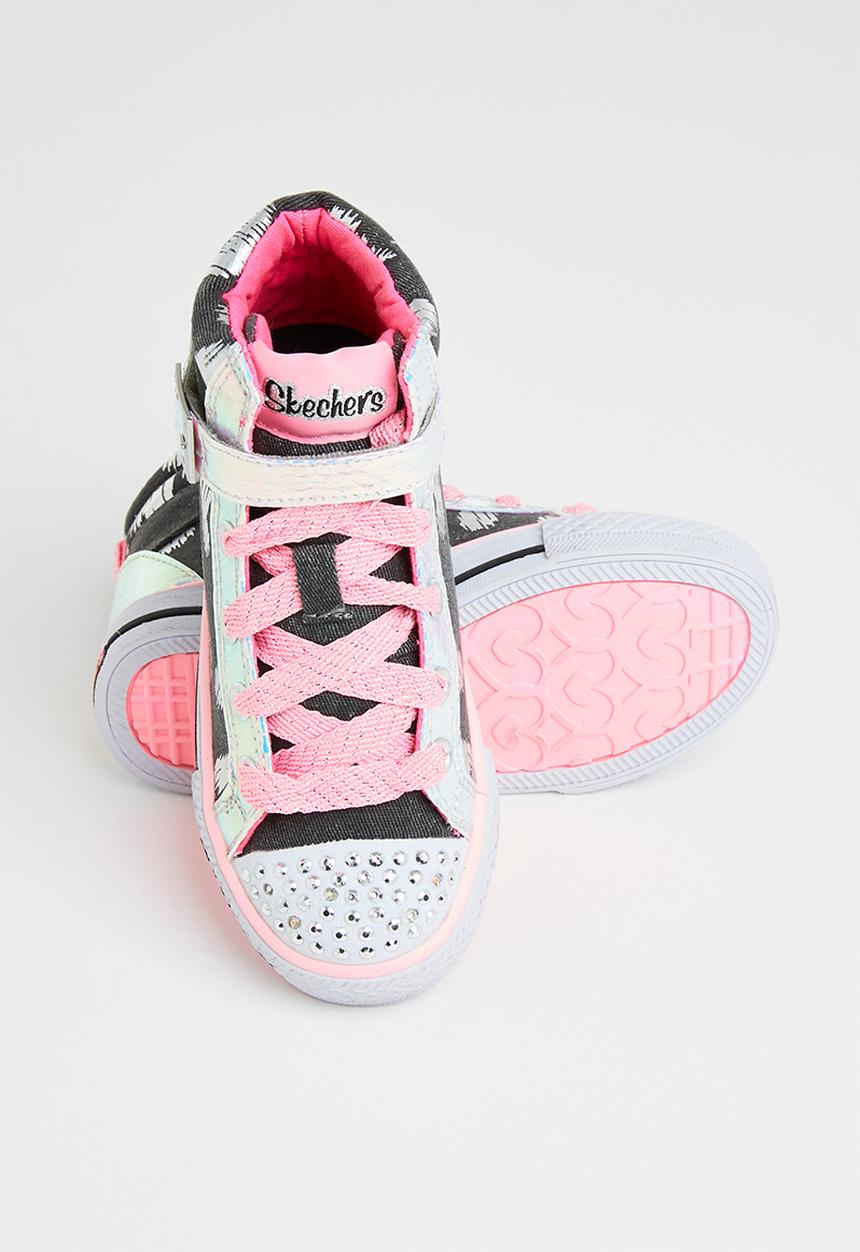 Skechers - Shuffles- rockstar love - black pink