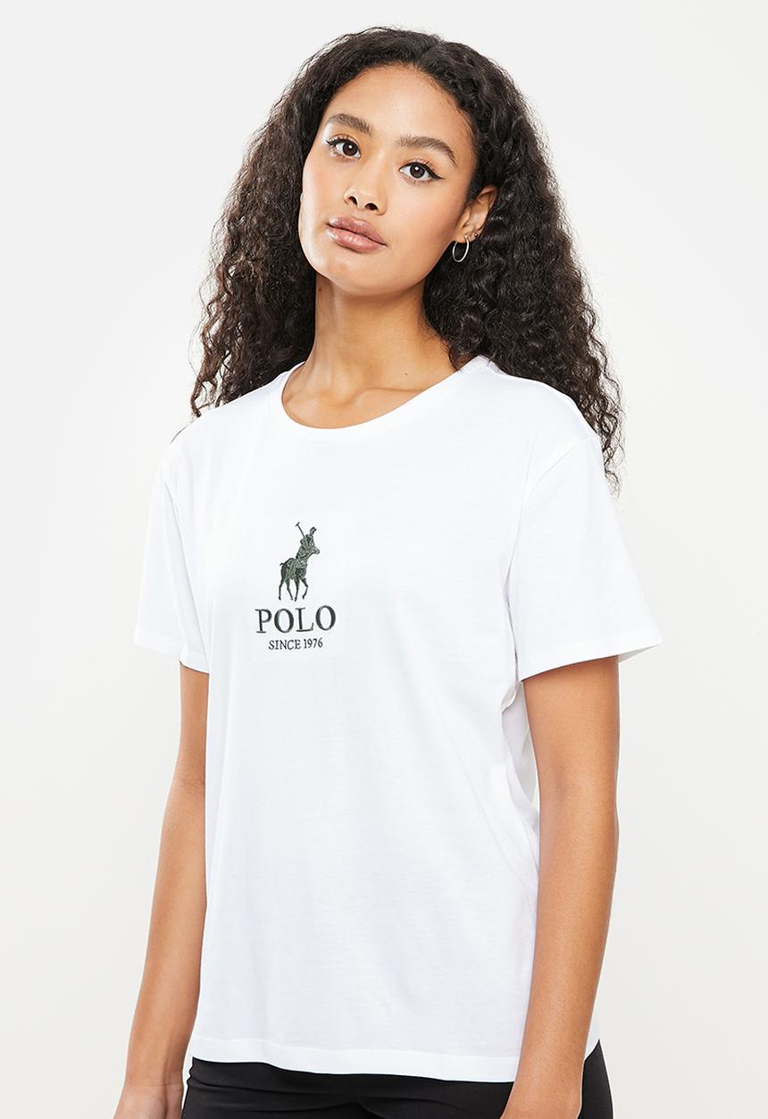 POLO - Clarissa short sleeve logo T-shirt - white