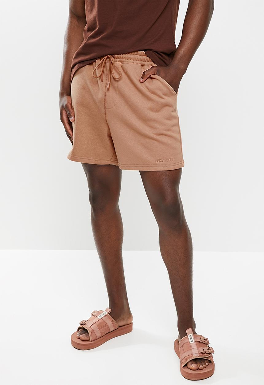 Jonathan D - Remy relaxed fit sweatshorts - tawny birch